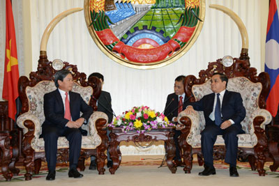 ຫວຽດນາມ ແລະ ລາວ ຊຸກຍູ້ການຮ່ວມມືໃນ ຂະແໜງຊັບພະຍາ ກອນ, ສິ່ງແວດລ້ອມ